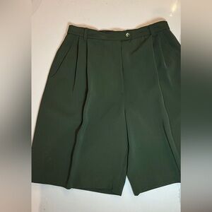 Nicole Miller Olive Green Shorts